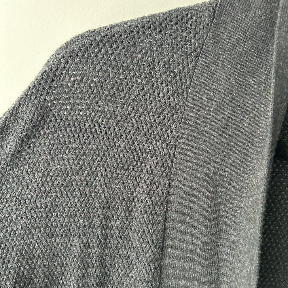 Aritzia Wilfred grey knit copernic silk cashmere cardigan sweater - Picture 5 of 13